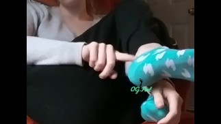 Блондинка инстаграм модель Sativa Skies