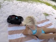 Preview 1 of Public sex on Mexican Beach, Sperm eating, without condom