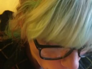 cumshot, colored hair, gagging, exclusive