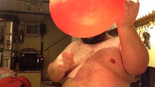 shirtless balloon blow clip
