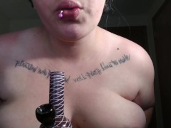 BBW babe sensually smokes a bong & does ASMR to blow your mind - Screenshot 16 of 16 - Kink