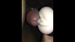 Playing with my dick and fucking my toy until I cum