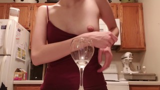 Squirting Milk In A Glass