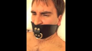 Gagged, Plugged, Edging, and Jerking off