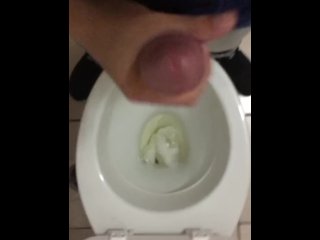 old young, toliet, cumshot, jerking off