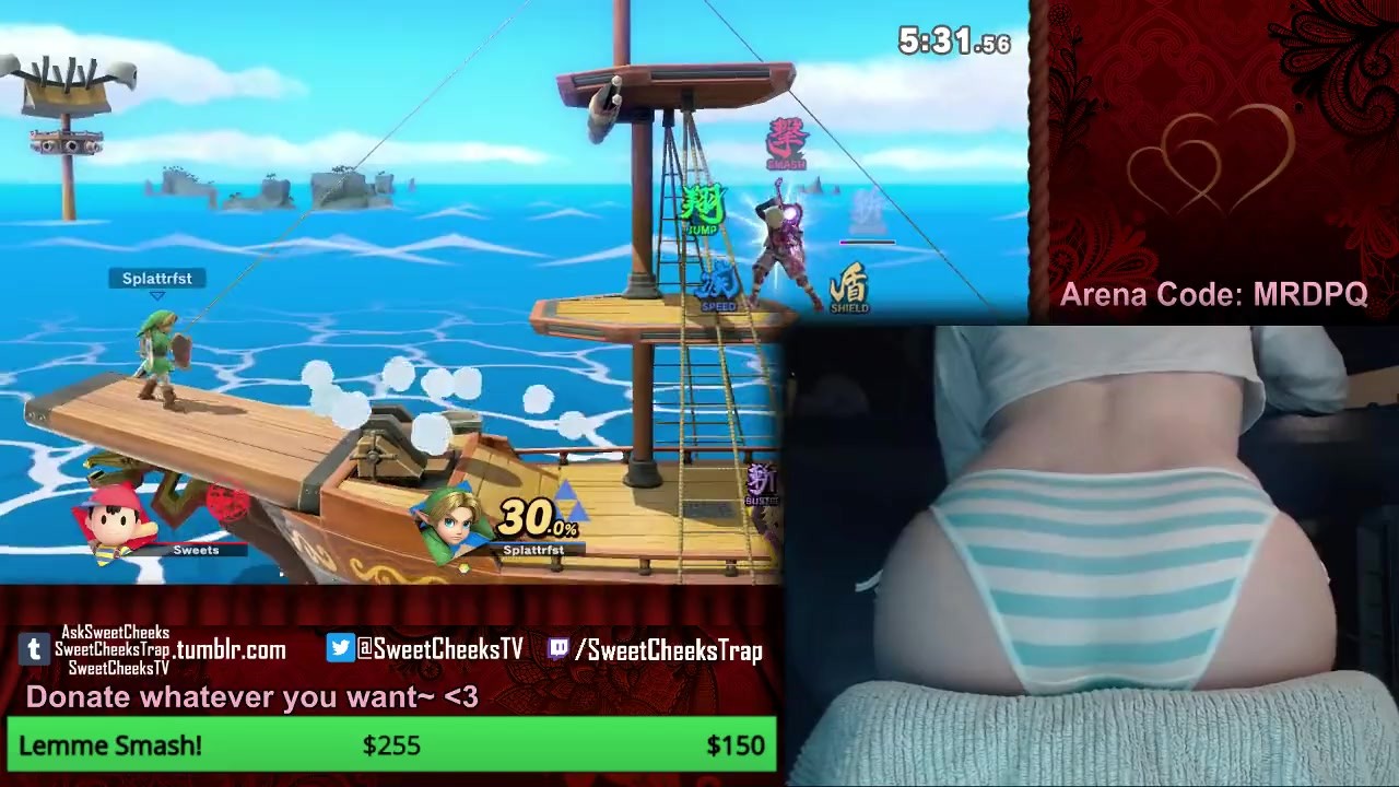 Sweet Cheeks Plays Super Smash Bros Ultimate (12-08-2018)