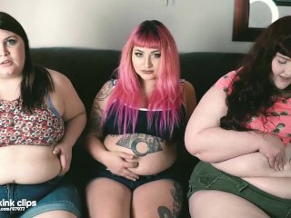 fetish, bbw, weight gain fetish, 60fps