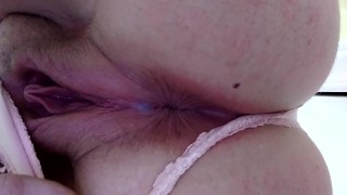 PAWG Quickie Asshole Flex At 18 Years Old