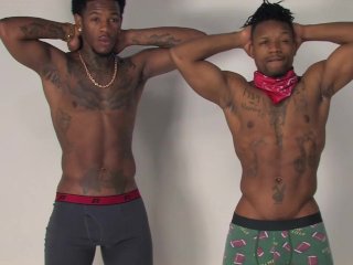 Two tattoo twinks enjoying each other raw