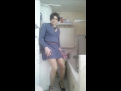 Patty Crossdresser blue dress