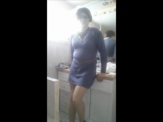 Patty Crossdresser Blue Dress 2