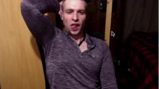 Stud looking at you stroking his big dick making you want his cum