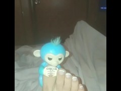 Cutest Lil Monkey Hanging On By A Toe.. Lol