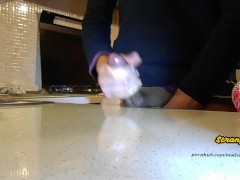 My dick wants to be milked in the kitchen