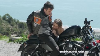 Czech Cutie Alexis Crystal Anal Fucked In Biker Gang Bang!