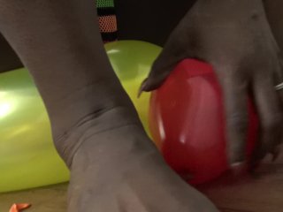 Kassey Starr Black Thong Sit to POP