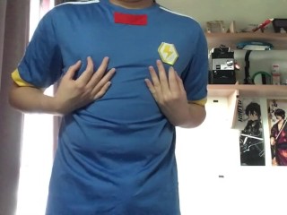 Masturbação com Camisa De Futebol Japan Inazuma