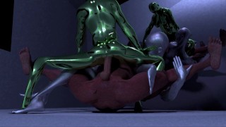 Robot And Slime Girl Fuck