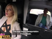 Preview 2 of Female Fake Taxi Blonde beauty fucks her passenger