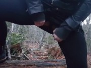 Preview 2 of COULDN'T HOLD IT, RIP TIGHTS OPEN AND BURST PISS ON TRAIL
