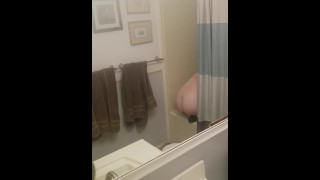 Totally Got Caught Using One Of My Man Toys To Catch Me Masturbating In The Shower