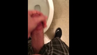 Secretly jacking off at work