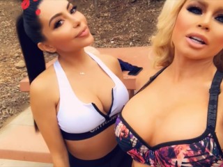 Lela Star And Nikki Delano go searching for cock while hiking!