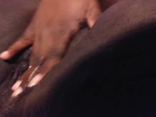 Milf has a quickie before work wet pussy play - His QueenSuga