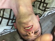 Preview 2 of Boyfriends Deepthroat and Swallow Eachother in Passionate Raw Session