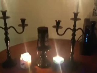 Satanic Ritual: Explore the Senses. Witch, Witchcraft, Psychology, Candles