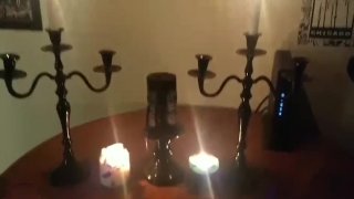 Satanic Ritual: Explore the senses. Witch, witchcraft, psychology, candles