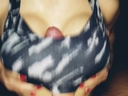 Preview 2 of Titfuck with sports bra