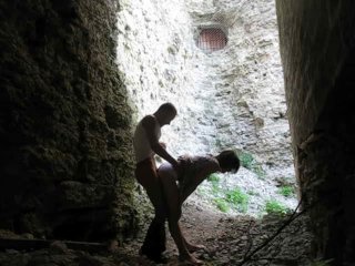 Brunette Sucks_Cock and Fucks in the Ruins ofAn Old Fortress