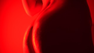Solo Nude Girl In Oil Dancing In Red Light To The Weeknd Music