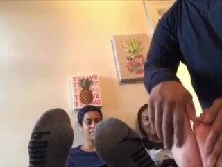 ebony, foot tickle torture, casting, feet