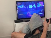 Preview 1 of Fortnite blowjob! asian gf distracts me and gets fucked