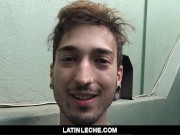 Preview 1 of LatinLeche - Cute Latino Sucks A Straight Guy’s Huge Cock