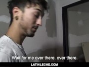 Preview 4 of LatinLeche - Cute Latino Sucks A Straight Guy’s Huge Cock