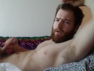 Bearded Hairy Gay Cums
