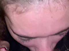 5 min blowjob challenge,make him cum,or I suck for free.who win?