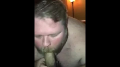 stepdaddy bear sucking off his boy