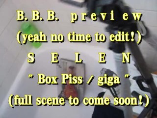 B.B.B.preview:SELENのBox小便(途中でフルシーン!)