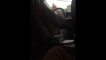 Flashing dick to cab driver