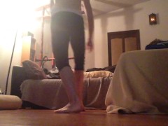 Mrs Peter North Nadia North working out