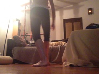 Mrs Peter North Nadia North working out