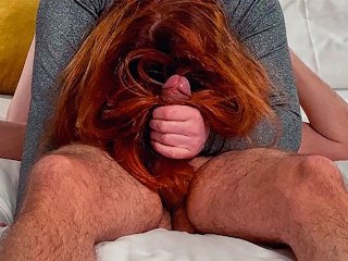 redhead, milf, handjob, fuck hairy