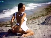 Preview 6 of Sexylicious Honey Demon getting naked at the beach