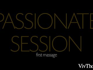 Professional massage leads to lesbian sex