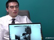 Preview 2 of NextDoorBuddies Hunk Asian Boss Barebacks Employee At Work