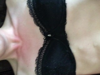 Cute sissy femboy fucked and cum over herself, cleans it up (POV, top)